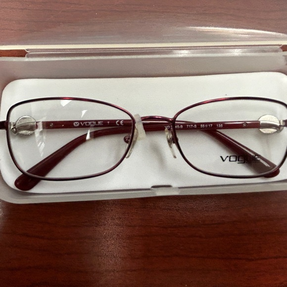 New Vogue Eyeglass Frame Metallic Red - Picture 2 of 7